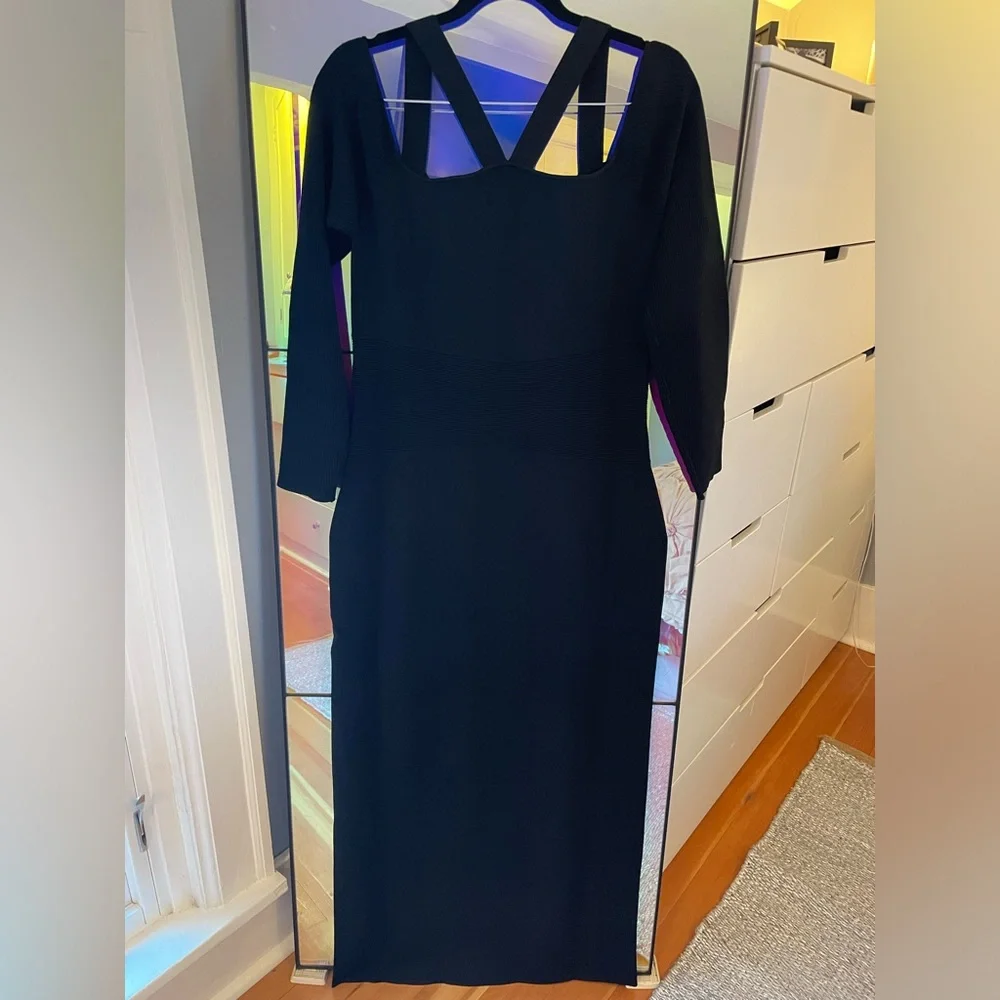 NWT Anthro Little Black Dress - Picture 6 of 11